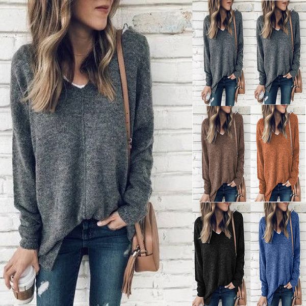 women's sweaters new v-neck pullover long sleeve large size for autumn and winter, White;black
women's sweaters new v-neck pullover long sleeve large size for autumn and winter, White;black