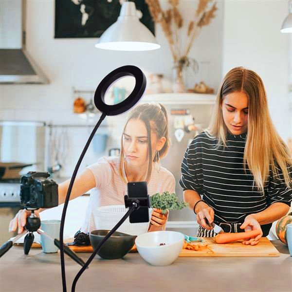 6 inch live fill lights deskclip light white light usb connection dimmable selfie ring light with phone holder
6 inch live fill lights deskclip light white light usb connection dimmable selfie ring light with phone holder