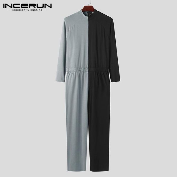 men jumpsuits patchwork long sleeve zipper long pants casual fashion rompers cozy streetwear fitness men overalls s-5xl incerun, Black
men jumpsuits patchwork long sleeve zipper long pants casual fashion rompers cozy streetwear fitness men overalls s-5xl incerun, Black