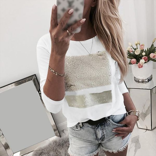 white sequined letters printed fashion women casual long sleeve t shirt ladies o neck korean harajuku tee 2020 sj5602m
white sequined letters printed fashion women casual long sleeve t shirt ladies o neck korean harajuku tee 2020 sj5602m
