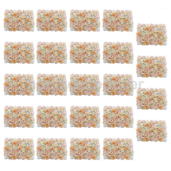 24 pieces artificial flower wall panel wedding venue background decor champagne1
24 pieces artificial flower wall panel wedding venue background decor champagne1