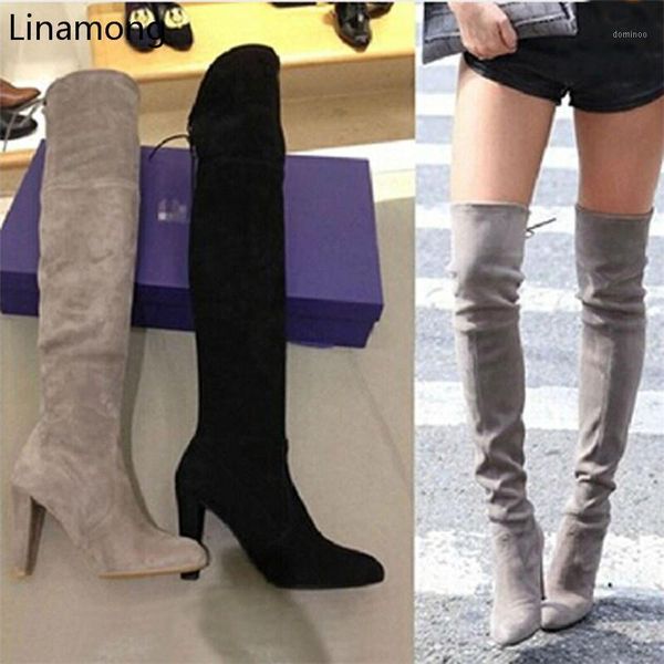 solid flock thigh high women long boots patchwork thin heels pointed toe boots slip-on thin and high heel women long1, Black
solid flock thigh high women long boots patchwork thin heels pointed toe boots slip-on thin and high heel women long1, Black