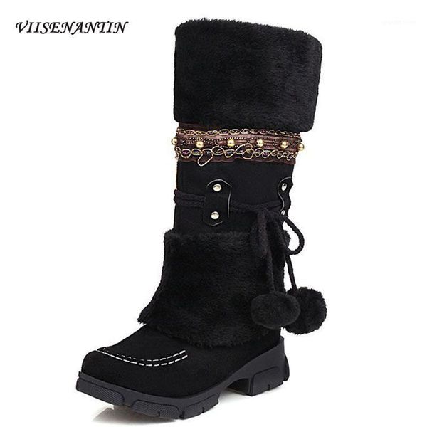 boots chinese ethnic style ladies chunky sole fur warm beaded tassel foreign trade large size low heel snow flock fringed rivet1, Black
boots chinese ethnic style ladies chunky sole fur warm beaded tassel foreign trade large size low heel snow flock fringed rivet1, Black