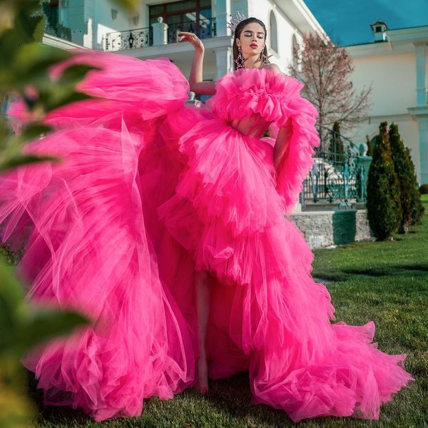 vintage evening dresses lush fuchsia ruffles high low prom gowns one shoulder mesh tulle tiered long off the shoulder party dress, Black;red
vintage evening dresses lush fuchsia ruffles high low prom gowns one shoulder mesh tulle tiered long off the shoulder party dress, Black;red