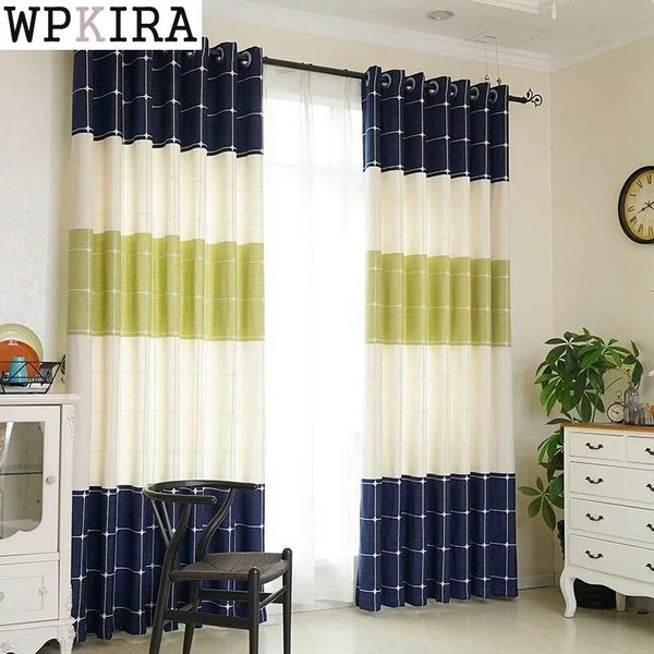 curtain & drapes modern window curtains semi-shading bedroom mediterranean blue green stripe sheer tulle for living room fabrics s258&30
curtain & drapes modern window curtains semi-shading bedroom mediterranean blue green stripe sheer tulle for living room fabrics s258&30