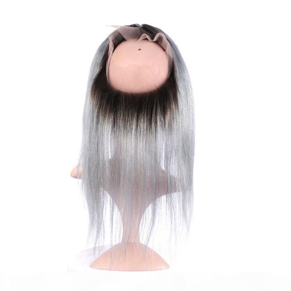 ombre brazilian virgin hair 1b grey straight 3 bundles with 360 lace frontal closure pre plucked 360 lace band frontal with straight hair, Black;brown 
ombre brazilian virgin hair 1b grey straight 3 bundles with 360 lace frontal closure pre plucked 360 lace band frontal with straight hair, Black;brown