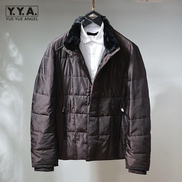brand vintage winter parkas men removable fur collar thick slim fit casual jacket street stand collar warm mens overcoat, Black
brand vintage winter parkas men removable fur collar thick slim fit casual jacket street stand collar warm mens overcoat, Black