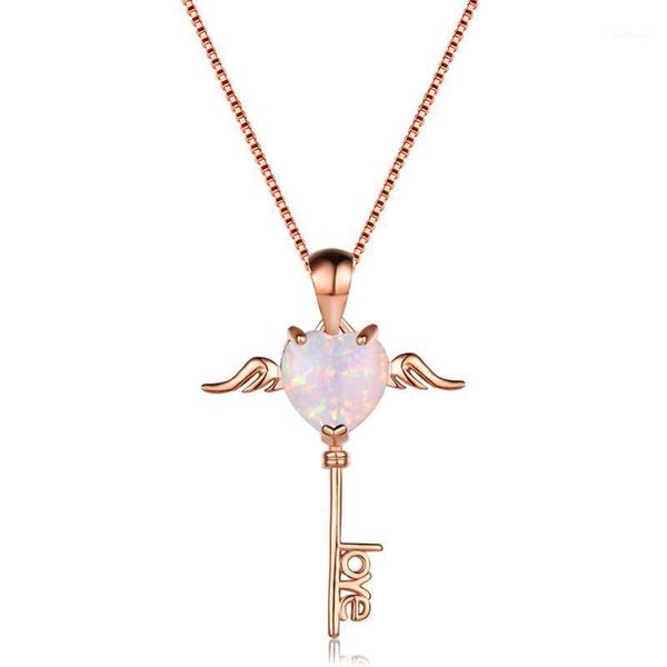 new fashion women's rose gold key necklace love 2020 wedding souvenir gift blue heart zircon necklace for women 2020 jewelry1, Silver
new fashion women's rose gold key necklace love 2020 wedding souvenir gift blue heart zircon necklace for women 2020 jewelry1, Silver