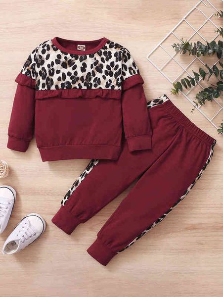 baby girl colorblock leopard print sweatshirt with sweatpants she, Blue
baby girl colorblock leopard print sweatshirt with sweatpants she, Blue