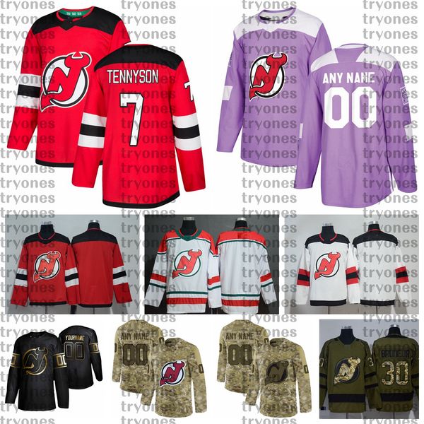 2021 customize #7 matt tennyson new jersey devils jerseys golden edition camo veterans day fights cancer custom stitched hockey jerseys, Black;red
2021 customize #7 matt tennyson new jersey devils jerseys golden edition camo veterans day fights cancer custom stitched hockey jerseys, Black;red