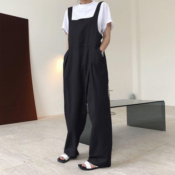 vonda 2020 women jumpsuits casual cotton rompers suspenders overalls dungaree plus size sleeveless solid playsuits, Black;white
vonda 2020 women jumpsuits casual cotton rompers suspenders overalls dungaree plus size sleeveless solid playsuits, Black;white