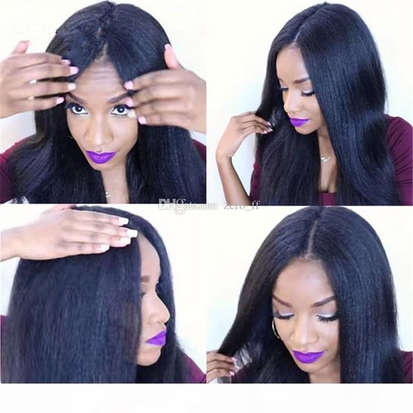 150 density kinky straight full lace wig silk 5*4.5'' malaysian human hair yaki silk base glueless lace front wigs natural hai, Black;brown
150 density kinky straight full lace wig silk 5*4.5'' malaysian human hair yaki silk base glueless lace front wigs natural hai, Black;brown