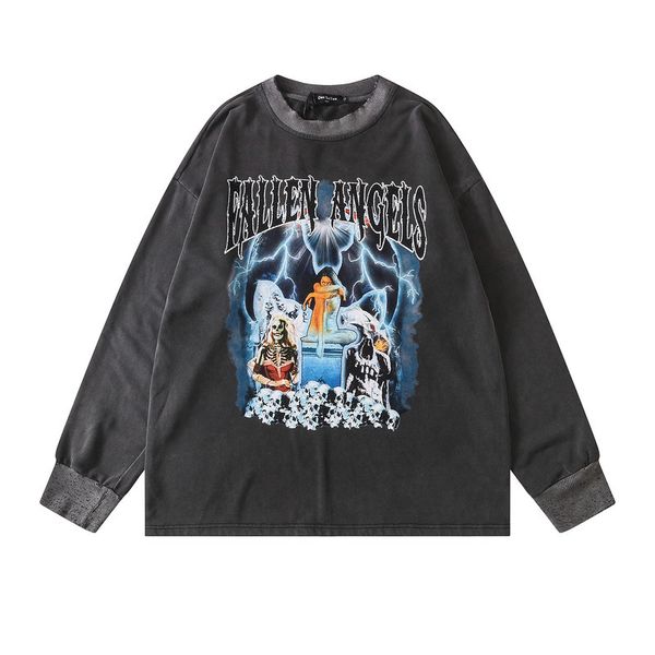hip hop solto ajuste manga longa sweatshirts homem streetwear rock harajuku moletom estranho coisas roupas, Black
hip hop solto ajuste manga longa sweatshirts homem streetwear rock harajuku moletom estranho coisas roupas, Black