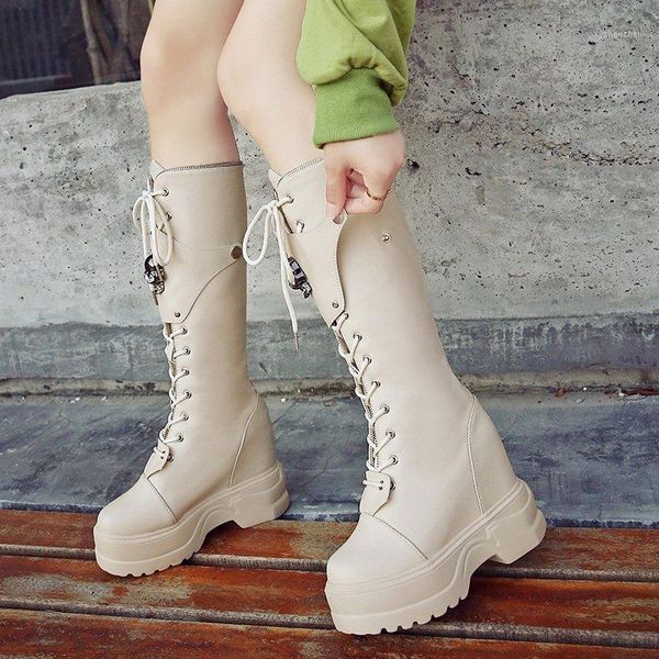 boots rimocy fashion buttons hidden heels platform women pu leather chunky knee high woman waterproof shoes1, Black
boots rimocy fashion buttons hidden heels platform women pu leather chunky knee high woman waterproof shoes1, Black