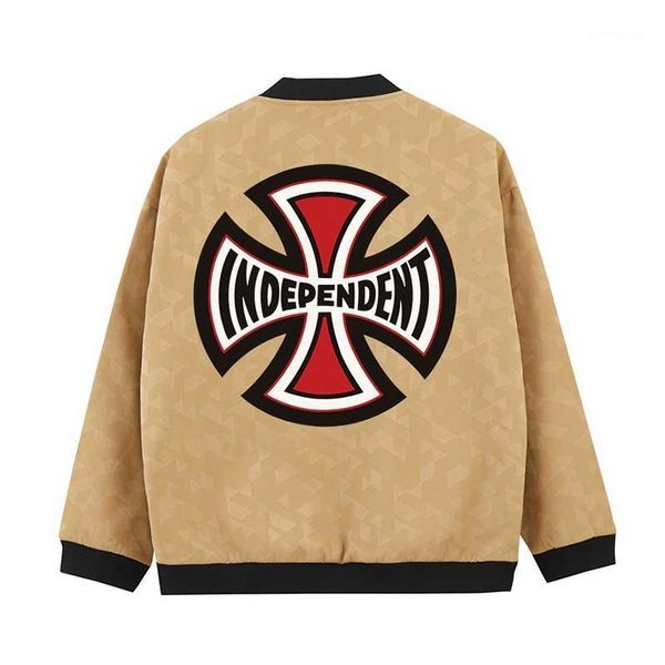 men's jackets men independent barcross print coats stand collar windbreaker streetwear baseball coat hip hop homme jacket clothes1, Black;brown
men's jackets men independent barcross print coats stand collar windbreaker streetwear baseball coat hip hop homme jacket clothes1, Black;brown