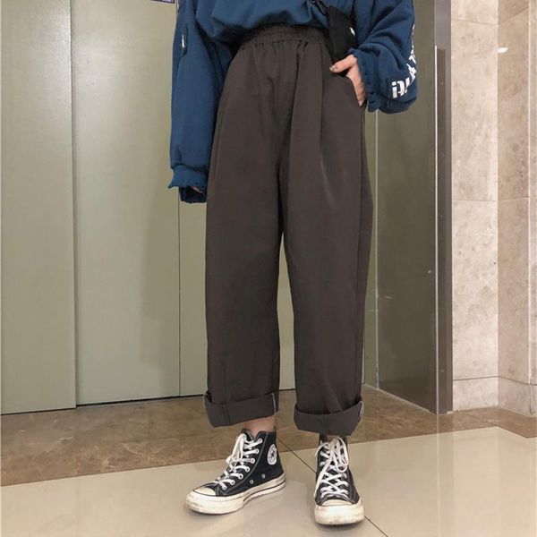 autumn new korea ins harajuku vintage bf loose straight pants women fashion high waist streetwear casual women wide leg pants, Black;white
autumn new korea ins harajuku vintage bf loose straight pants women fashion high waist streetwear casual women wide leg pants, Black;white