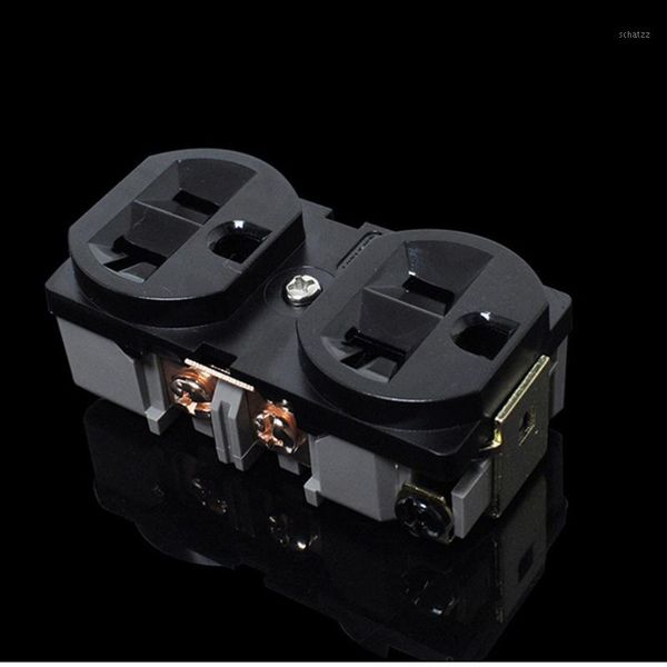 2pcs power socket black hifi us 20a ac power receptacle socket red copper distributor1
2pcs power socket black hifi us 20a ac power receptacle socket red copper distributor1