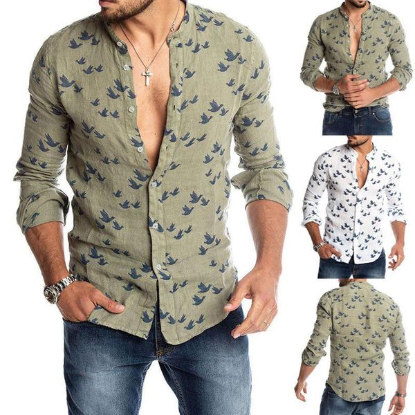 mens fashion linen t shirt printed button cardigan round neck long sleeve -opk1, White;black
mens fashion linen t shirt printed button cardigan round neck long sleeve -opk1, White;black