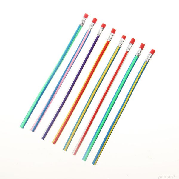 2020 korea cute flexible soft pencil with eraser stationery colorful magic bendy pencils student school office writing supplies
2020 korea cute flexible soft pencil with eraser stationery colorful magic bendy pencils student school office writing supplies