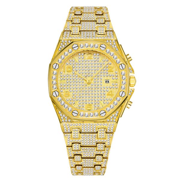 luxury mens watches 18k gold quartz iced out mens chronograph watch brand luxury watch men trend unique ff arabic diamond watch fashion, Slivery;brown
luxury mens watches 18k gold quartz iced out mens chronograph watch brand luxury watch men trend unique ff arabic diamond watch fashion, Slivery;brown