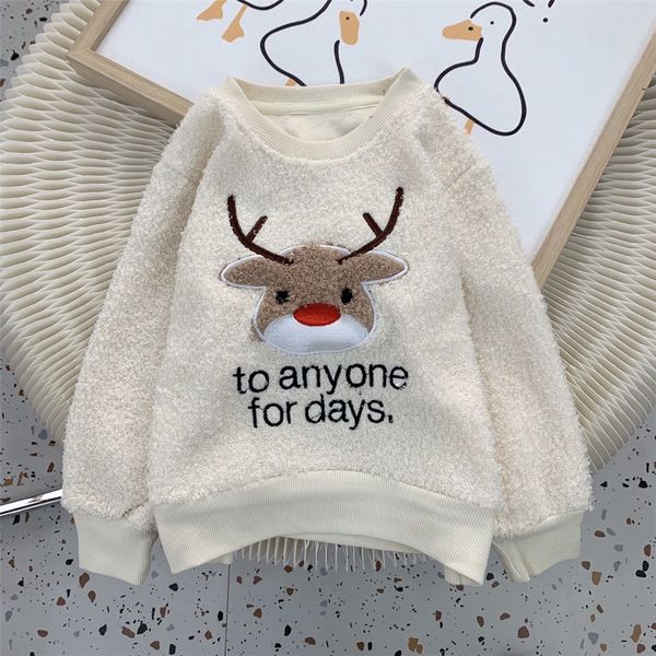 elk embroidered patch decoration with cashmere children's jacket pullover sweater lamb hair girl winter coat k12011, Black
elk embroidered patch decoration with cashmere children's jacket pullover sweater lamb hair girl winter coat k12011, Black
