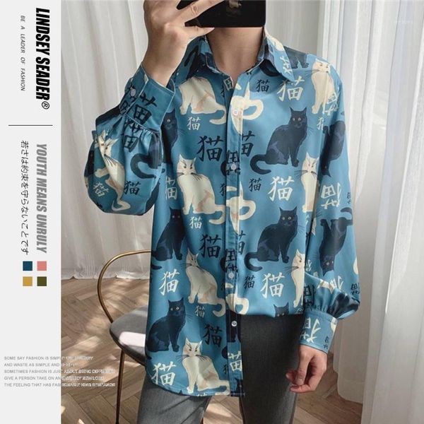 men's shirt vintage black orange cats in chinese calligraphy silky soft light blue shirt longsleeve loose streetwear shirts1, White;black
men's shirt vintage black orange cats in chinese calligraphy silky soft light blue shirt longsleeve loose streetwear shirts1, White;black