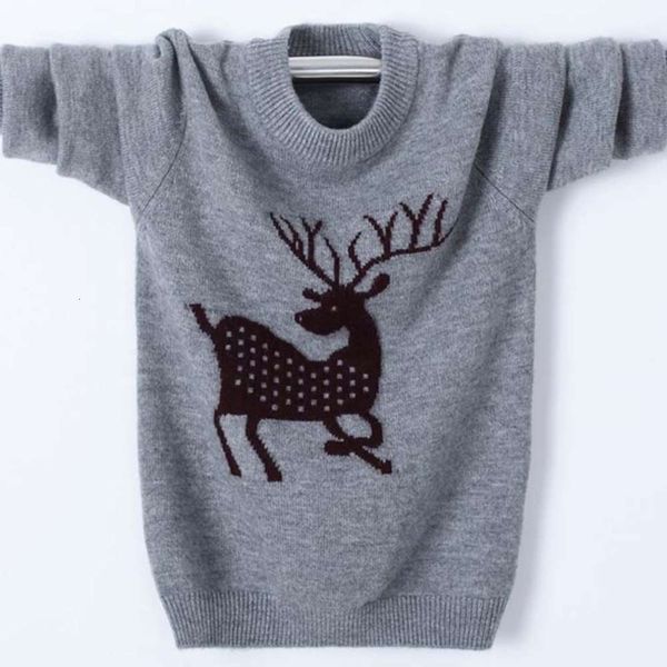 boys' round neck cashmere korean sweater autumn winter middle and big children's thickened knitted bottom, Blue
boys' round neck cashmere korean sweater autumn winter middle and big children's thickened knitted bottom, Blue