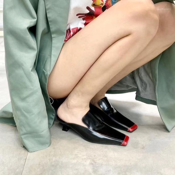 women slippers gladiator ladies square toe slip on thin mid heels sandals slides shoes woman wine red fashion roman style slides1, Black
women slippers gladiator ladies square toe slip on thin mid heels sandals slides shoes woman wine red fashion roman style slides1, Black
