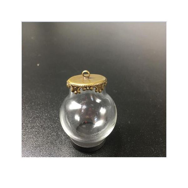 300sets 25x15mm glass globe with silver/bronze/gold metal crown base tray jewelry necklace hollow glass orbs diy wishing bbyucs, Black 
300sets 25x15mm glass globe with silver/bronze/gold metal crown base tray jewelry necklace hollow glass orbs diy wishing bbyucs, Black