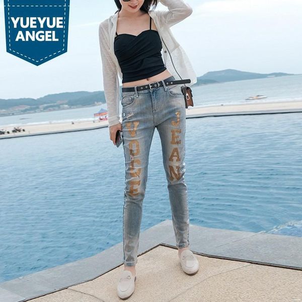 high street skinny jeans woman summer fashion letter ankle length pants blue casual high waist denim penicl pants plus size1
high street skinny jeans woman summer fashion letter ankle length pants blue casual high waist denim penicl pants plus size1