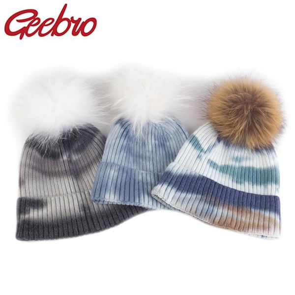 beanie/skull caps fashion real fur pompon tie dye beanie hat for women winter wool knitted cap female luxury skullies, Blue;gray
beanie/skull caps fashion real fur pompon tie dye beanie hat for women winter wool knitted cap female luxury skullies, Blue;gray