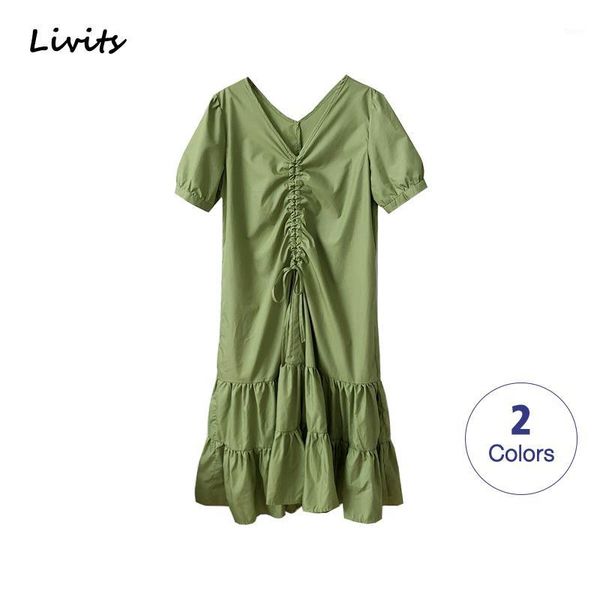 women's dresses french knee-length midi dress cotton v neck short sleeve a-line pleated casual plain solid for female1, Black;gray
women's dresses french knee-length midi dress cotton v neck short sleeve a-line pleated casual plain solid for female1, Black;gray