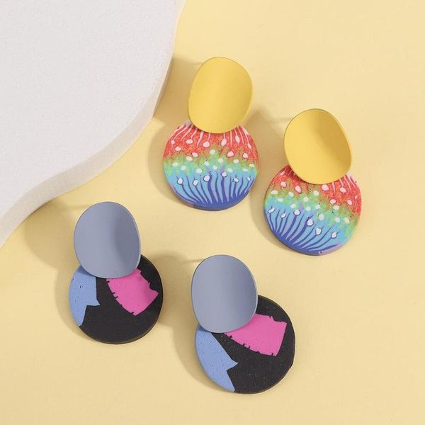 aensoa 2020 multicolor round polymer clay earrings for women fashion pendant earrings chic party jewelry gift, Silver
aensoa 2020 multicolor round polymer clay earrings for women fashion pendant earrings chic party jewelry gift, Silver