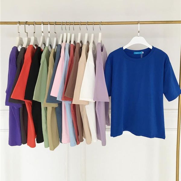 15 solid color cotton t shirt women s-xl harajuku white women's t-shirt femme o-neck korean summer basic tshirt dropshipping
15 solid color cotton t shirt women s-xl harajuku white women's t-shirt femme o-neck korean summer basic tshirt dropshipping
