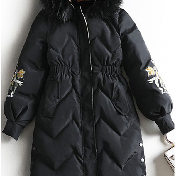 2021 new winter female cotton coats, long, big, thick, fat sister embroidered fashion looks fine smyz, Black
2021 new winter female cotton coats, long, big, thick, fat sister embroidered fashion looks fine smyz, Black