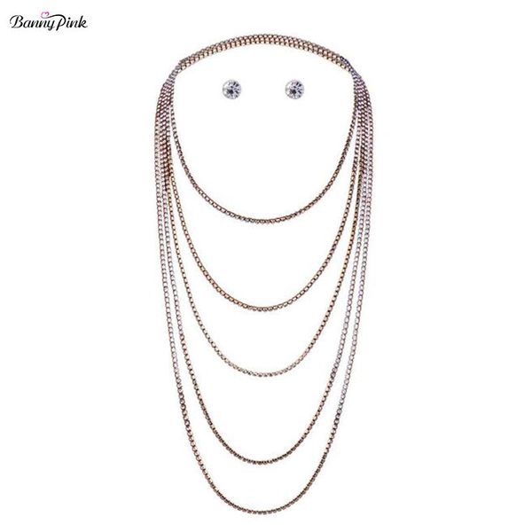 chains banny pink elegant layer rhinestone long chain rope necklace for women wear crystal choker collar fashion jewelry, Silver
chains banny pink elegant layer rhinestone long chain rope necklace for women wear crystal choker collar fashion jewelry, Silver
