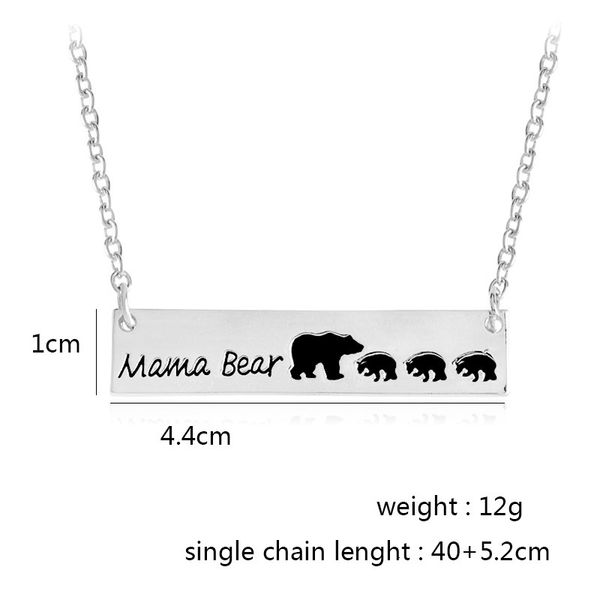 jg silver polar gold plated mama bar bear necklace gifts for mom wife mother's day gift birthday remembrance k6094
jg silver polar gold plated mama bar bear necklace gifts for mom wife mother's day gift birthday remembrance k6094