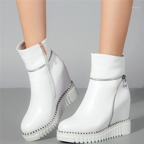 casual shoes women cow leather wedges high heel ankle boots female high round toe fashion sneakers platform oxfords1, Black
casual shoes women cow leather wedges high heel ankle boots female high round toe fashion sneakers platform oxfords1, Black