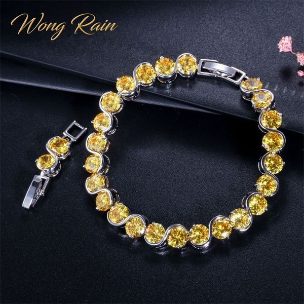 wong rain bohemian 100% 925 sterling silver created moissanite citrine gemstone bangle charm bracelets fine jewelry wholesale 201211, Black
wong rain bohemian 100% 925 sterling silver created moissanite citrine gemstone bangle charm bracelets fine jewelry wholesale 201211, Black
