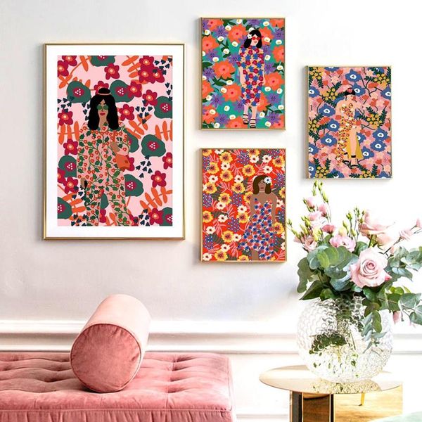 colorful abstract girl figure portrait wall art canvas painting nordic posters and prints wall pictures for living room decor
colorful abstract girl figure portrait wall art canvas painting nordic posters and prints wall pictures for living room decor