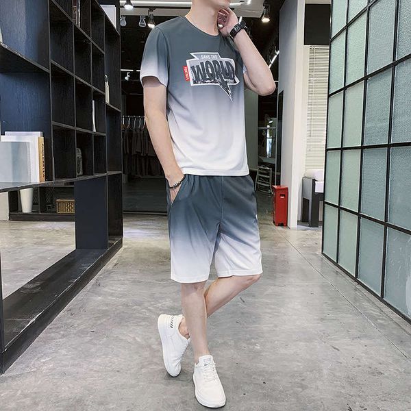 men's casual sports suit in summer, Gray
men's casual sports suit in summer, Gray