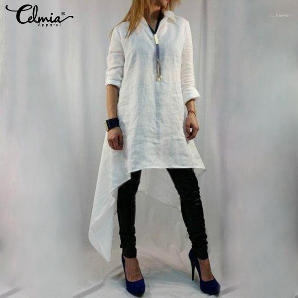 plus size tunic celmia women retro blouse 2020 summer asymmetrical long shirts casual loose solid blusas chemiser femininas1, White
plus size tunic celmia women retro blouse 2020 summer asymmetrical long shirts casual loose solid blusas chemiser femininas1, White
