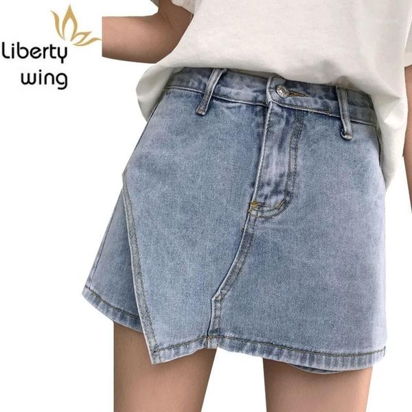 new loose fit high waist denim women short jeans harajuku korean fashion streetwear irregular skirt shorts female1, Blue
new loose fit high waist denim women short jeans harajuku korean fashion streetwear irregular skirt shorts female1, Blue