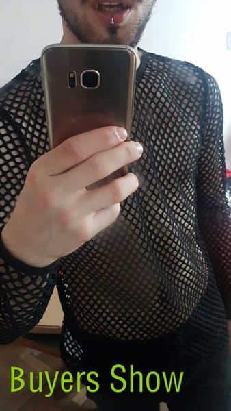 mens mesh t-shirts see t shirt new 2019 through undershirts sleeve long fishnet muscle transparent nightclub perform party tee gwun
mens mesh t-shirts see t shirt new 2019 through undershirts sleeve long fishnet muscle transparent nightclub perform party tee gwun