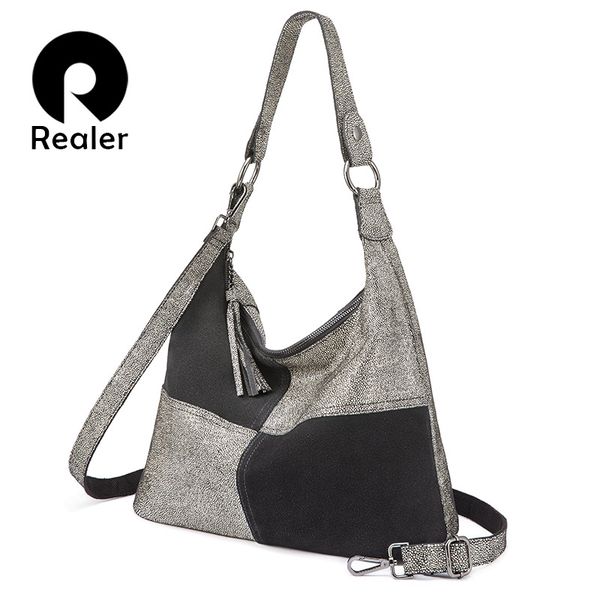 realer handbag women patchwork pattern crossbody shoulder bag genuine leather female messenger bag large capacity
realer handbag women patchwork pattern crossbody shoulder bag genuine leather female messenger bag large capacity