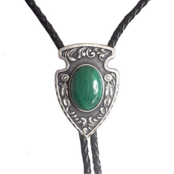 vintage leather plated nature india silver malachite stone necklace pendant tie, Black;gray
vintage leather plated nature india silver malachite stone necklace pendant tie, Black;gray
