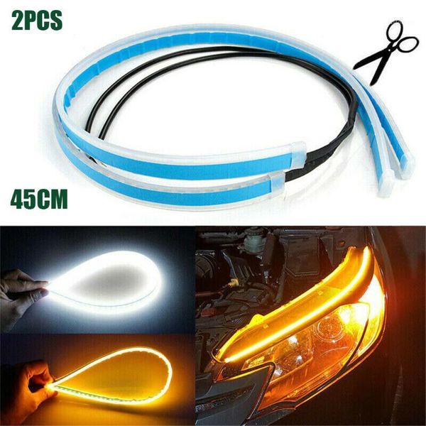 2pcs 30/45/60cm drl led turn signal lamp strip light daytime running sequential turn signal lamp j#221
2pcs 30/45/60cm drl led turn signal lamp strip light daytime running sequential turn signal lamp j#221