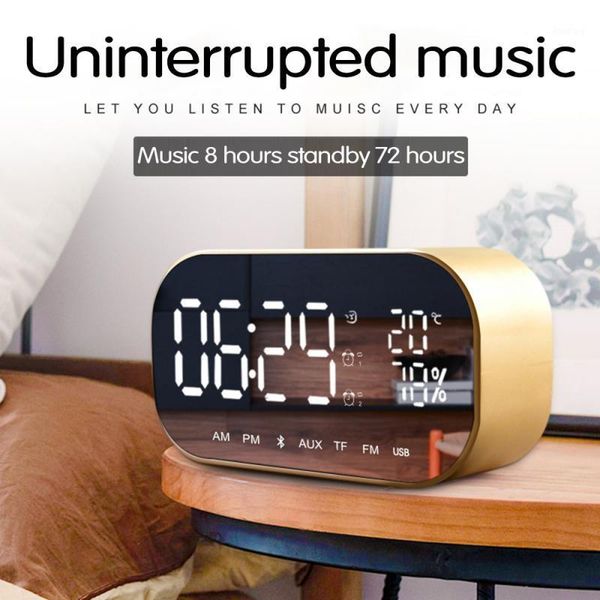 lcd digital dual alarm mirror clock wireless bluetooth speaker bass fm radio usb charging cable music player snooze temperature1
lcd digital dual alarm mirror clock wireless bluetooth speaker bass fm radio usb charging cable music player snooze temperature1