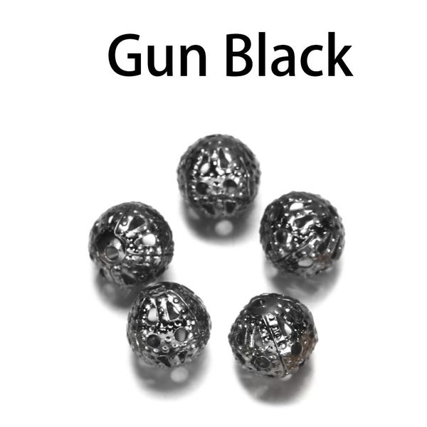 10-200 шт. / лот 4-20 мм золотой металл круглые семена разделить бусины филиграменные полые бусины для diy браслет ожерелье ювелирные издели