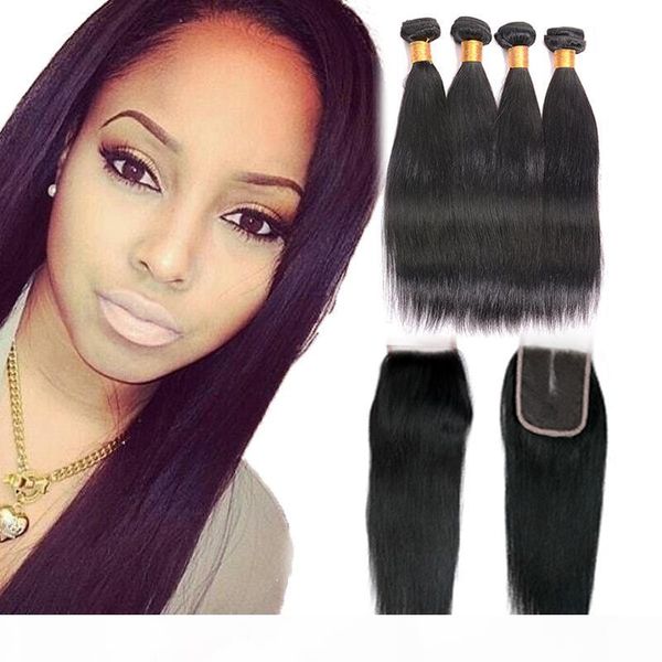 brazilian weave 4 bundles brazilian straight hair human hair bundles with lace closure 100% unprocessed virgin human hair natural color, Black
brazilian weave 4 bundles brazilian straight hair human hair bundles with lace closure 100% unprocessed virgin human hair natural color, Black